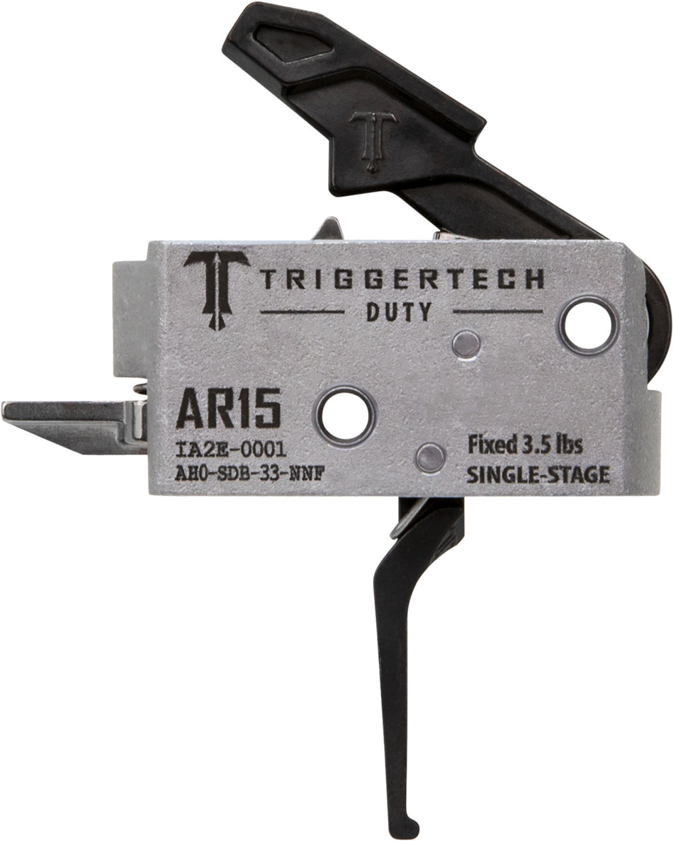 TriggerTech AH0SDB33NNF Duty Flat Single-Stage Trigger, 3.50 lbs for AR-15