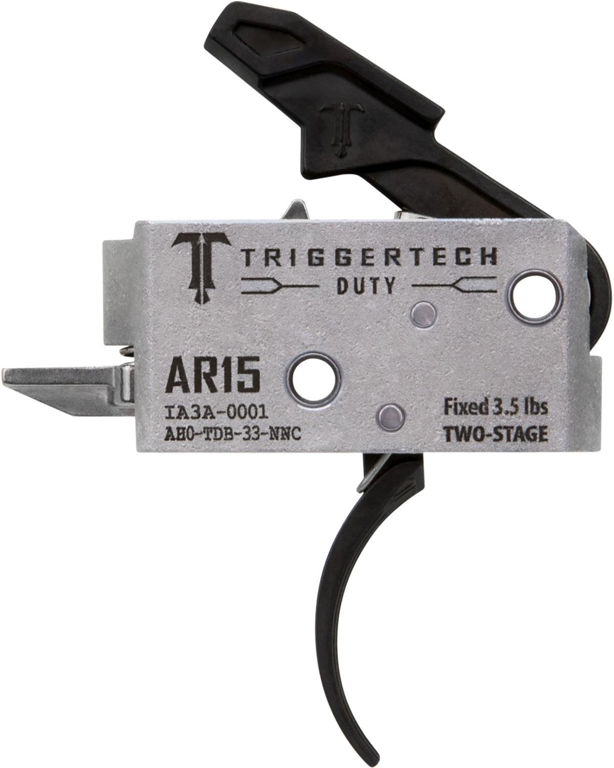 TriggerTech AH0TDB33NNC Duty Curved Two-Stage Trigger, 3.50 lbs for AR-15