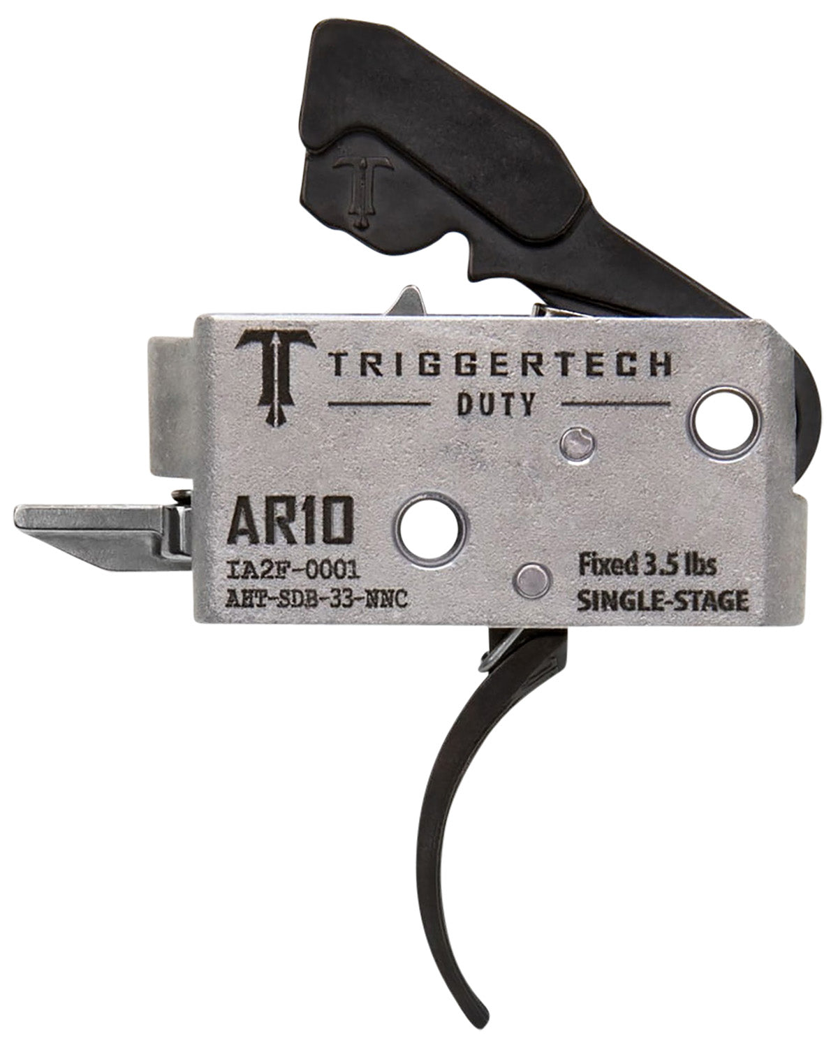 TriggerTech AHTSDB33NNC Duty Curved Single-Stage Trigger, 3.50 lbs for AR-10