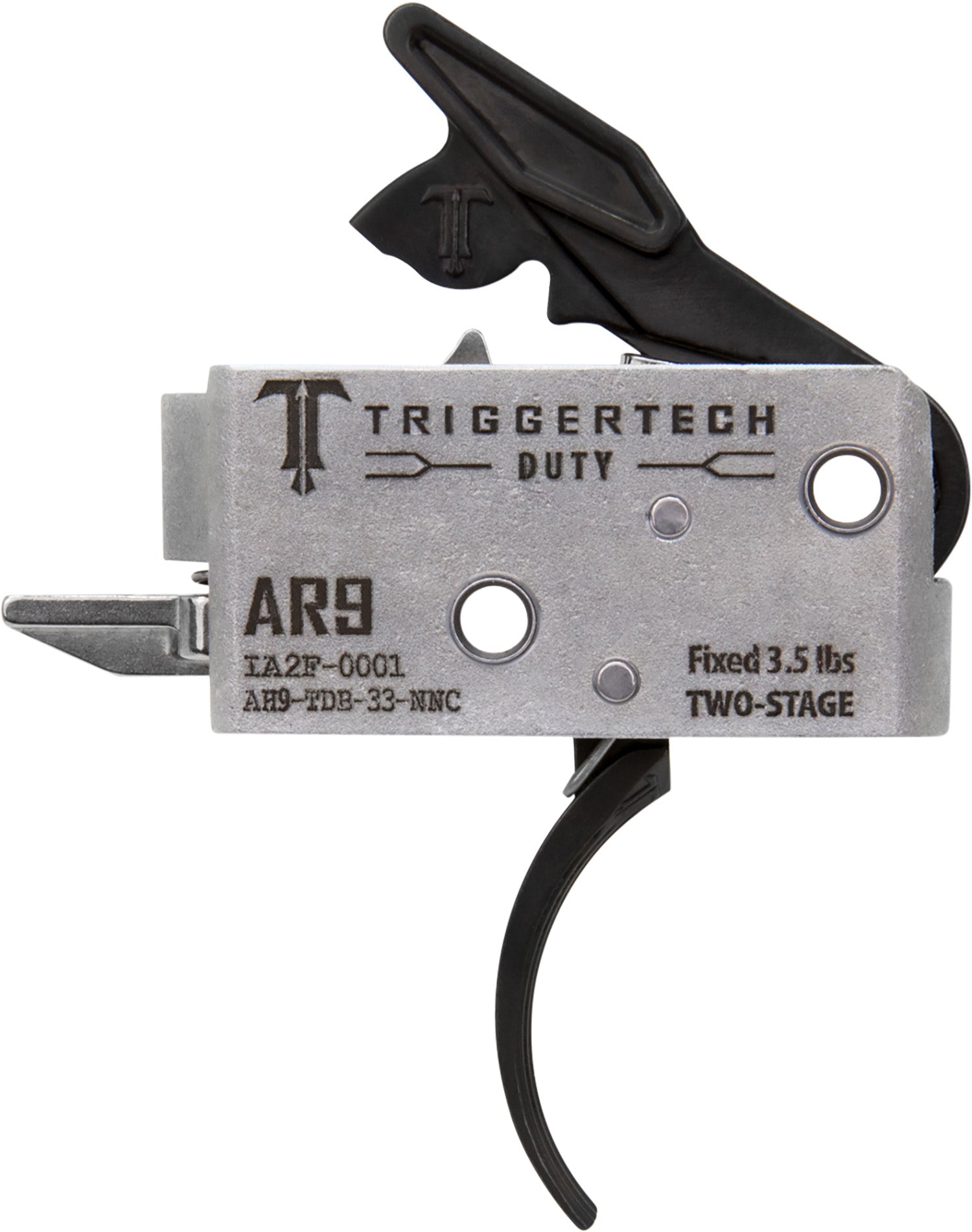 TriggerTech Duty Curved Two-Stage Trigger 3.50 lb Pull for AR-9