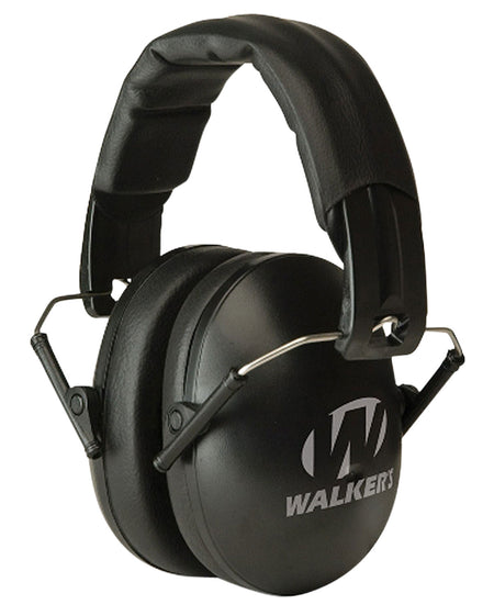 Walker's GWPYWFM2BLK Folding Muff 23 dB Over-the-Head Black Polymer Youth/Women