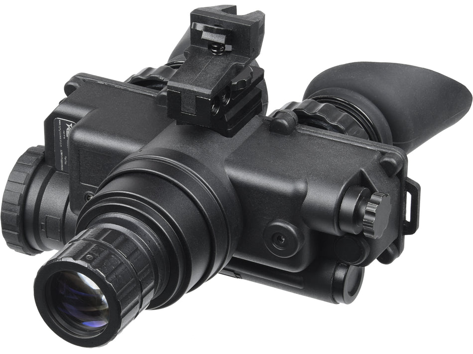 AGM Global Vision Wolf-7 PRO NL1 Night Vision Goggles Black 1x 27mm Gen 2+ Level 1 45-54 lp/mm Green Filter