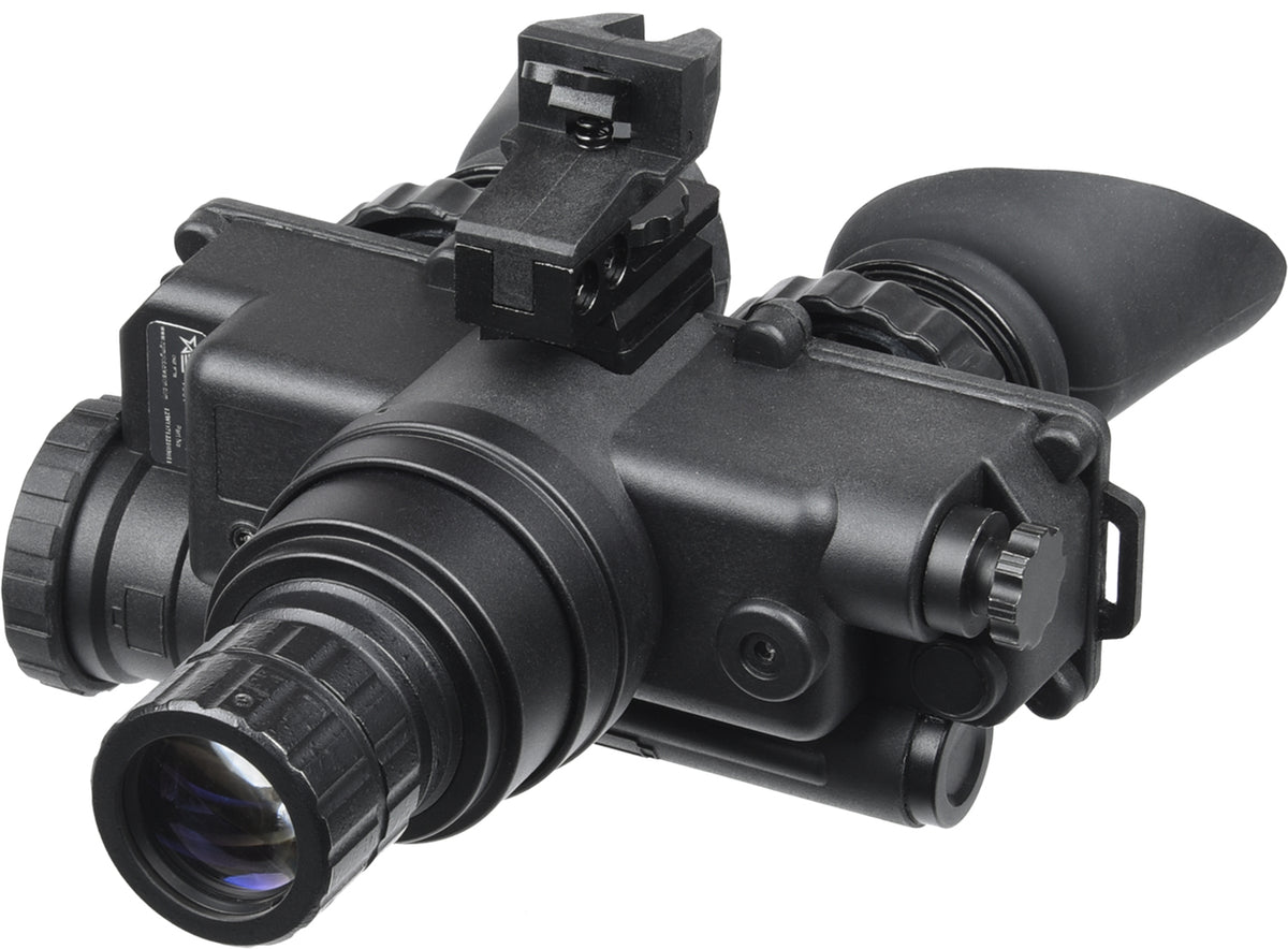 AGM Global Vision Wolf-7 PRO NW1 Night Vision Goggles Black 1x 27mm Gen 2+ Level 1 45-54 lp/mm White Filter