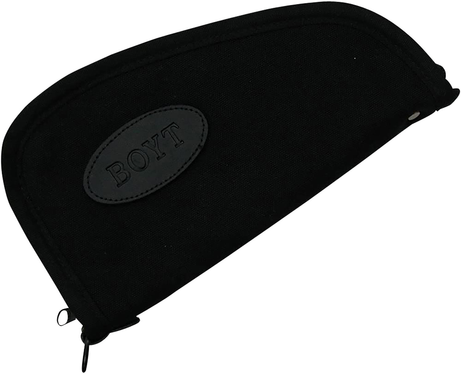 Boyt Harness Heart-Shaped Pistol Case Black Waxed Canvas with Pockets