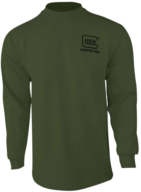 Glock Born In Austria Military Green Cotton Long Sleeve T-Shirt XL