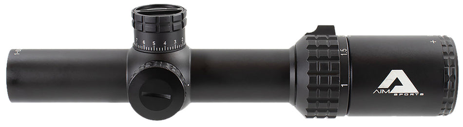 Aim Sports Alpha 6 Black Anodized 1-6x24mm CQ1-MOA Reticle Scope