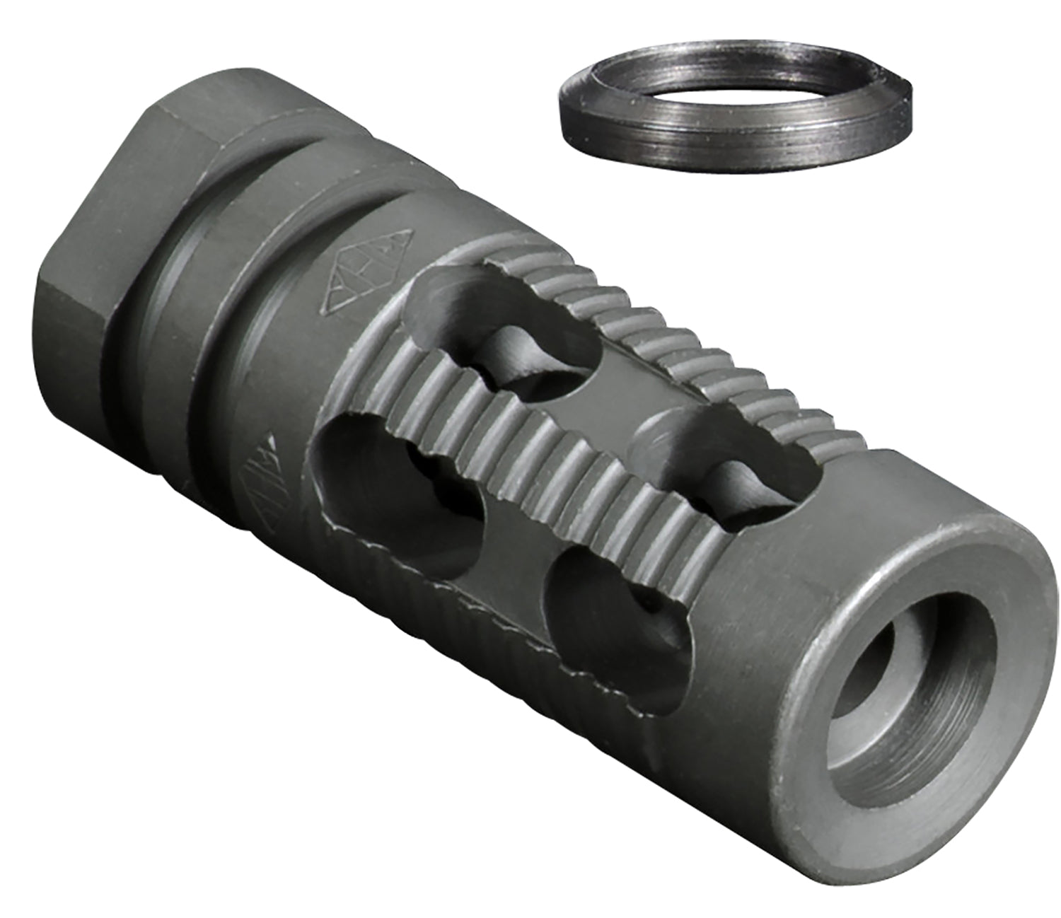Yankee Hill 285M2 Phantom Comp/Brake Smooth End 1/2"-28 tpi 2.25" OAL for 5.56mm