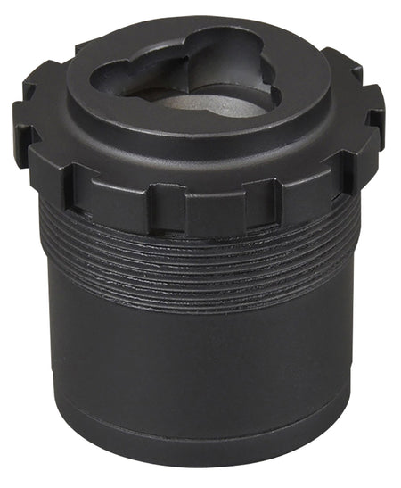 Yankee Hill 2050 Heavy Duty 3-Lug Adapter 1-3/8"-24 tpi Aluminum/Stainless Steel Matte Black