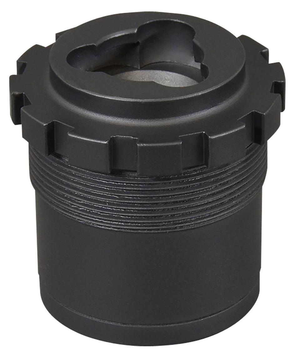 Yankee Hill 2050 Heavy Duty 3-Lug Adapter 1-3/8"-24 tpi Aluminum/Stainless Steel Matte Black