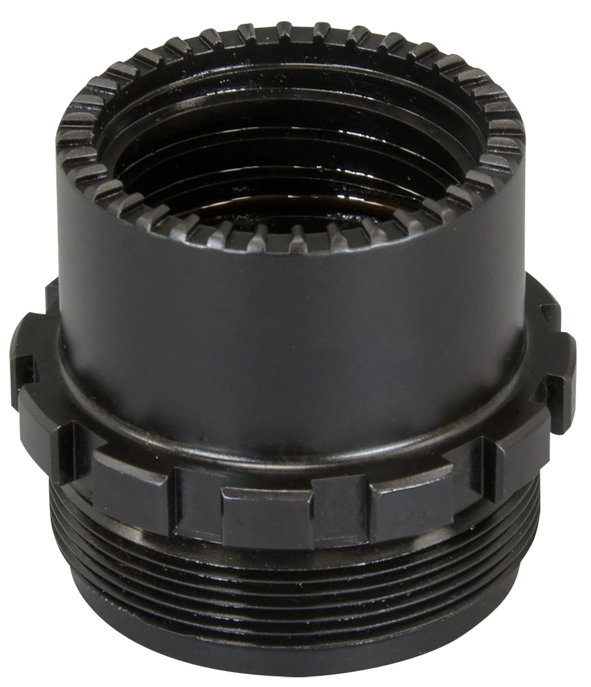 Yankee Hill 3060 Phantom QD Suppressor Adapter 1-3/8"-24 tpi Black Stainless Steel