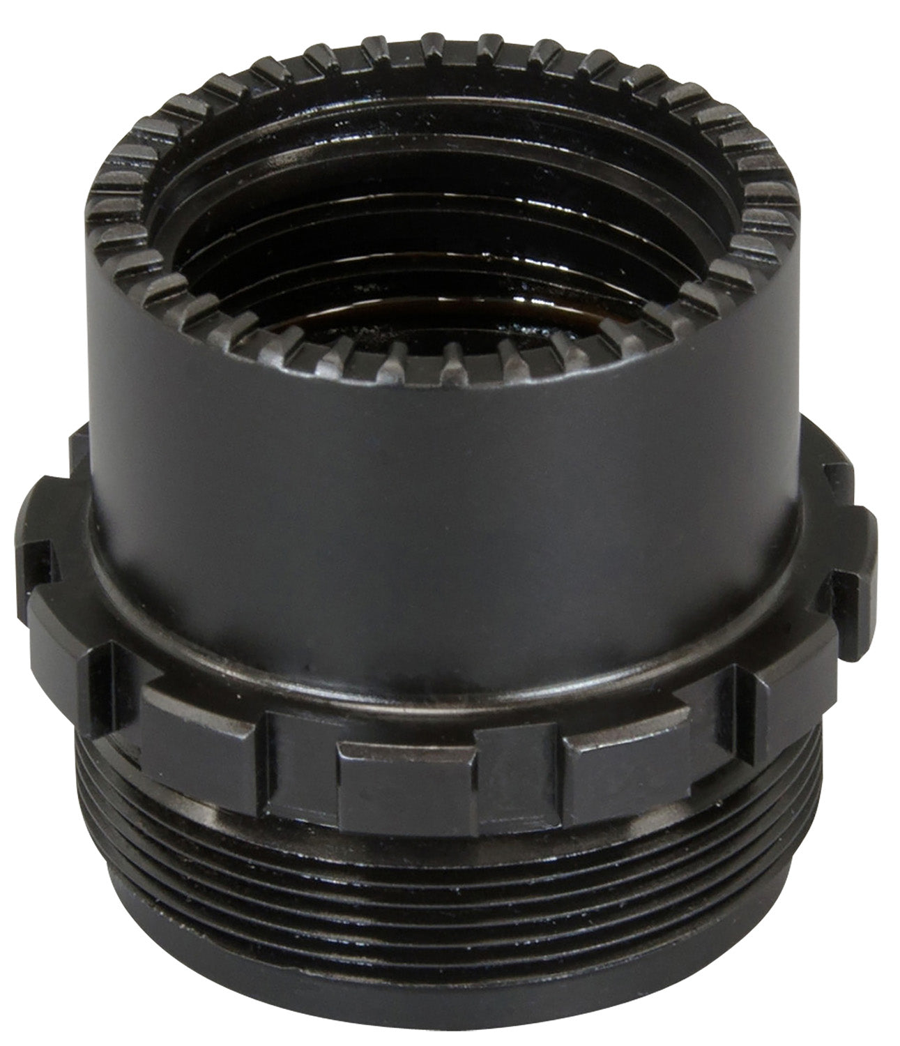 Yankee Hill 3060 Phantom QD Suppressor Adapter 1-3/8"-24 tpi Black Stainless Steel