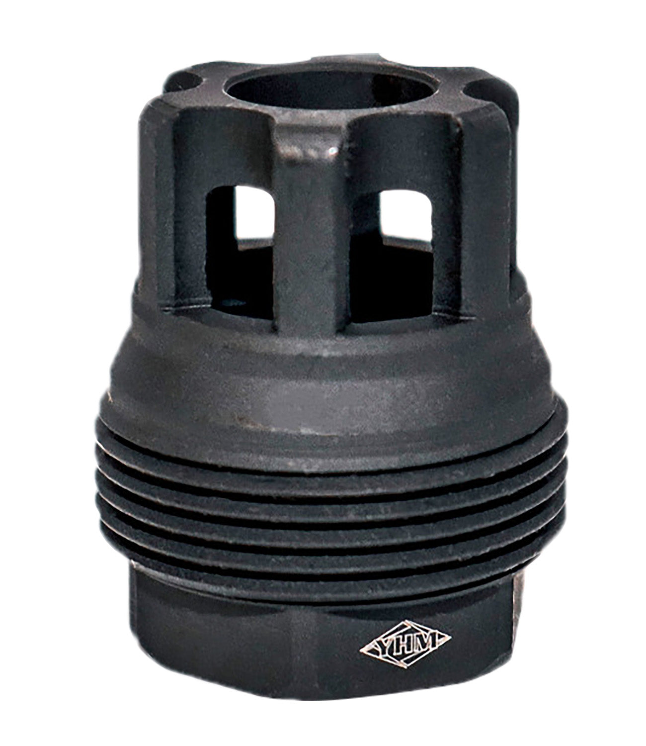 Yankee Hill 4401MB24 sRx QD Mini Muzzle Brake Black Phosphate Steel 5/8"-24 tpi 9mm 1.10" OAL for sRx Adapters