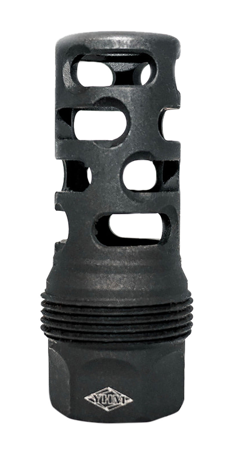 Yankee Hill 4405MB24 sRx Q.D. Muzzle Brake Long Black Phosphate Steel 5/8"-24 tpi 9mm 2.30" OAL for sRx Adapters