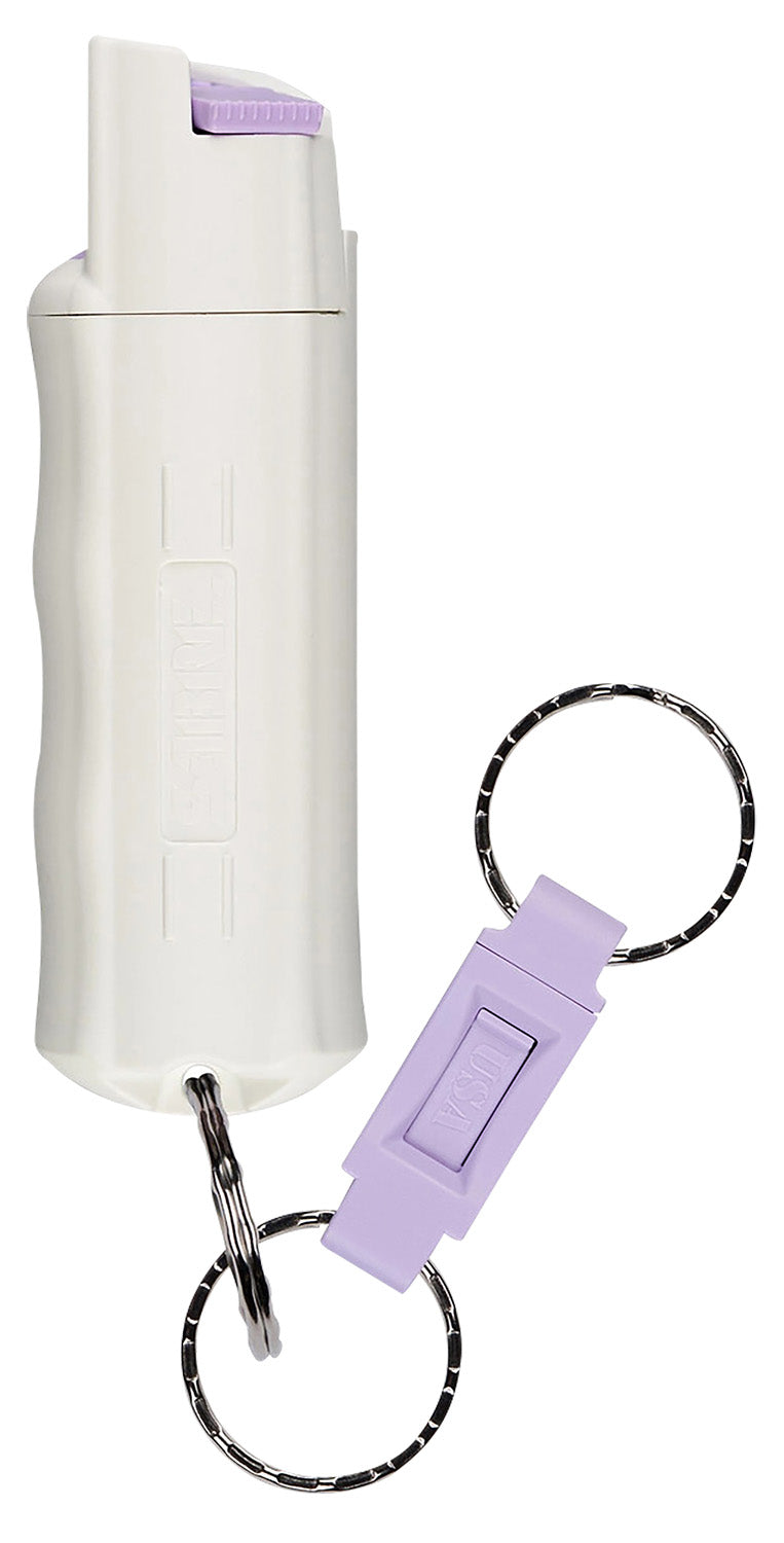 Sabre HC14GL02 Red Pepper Spray White Glow In Dark Case 25 Bursts 10ft Range UV Dye Key Ring
