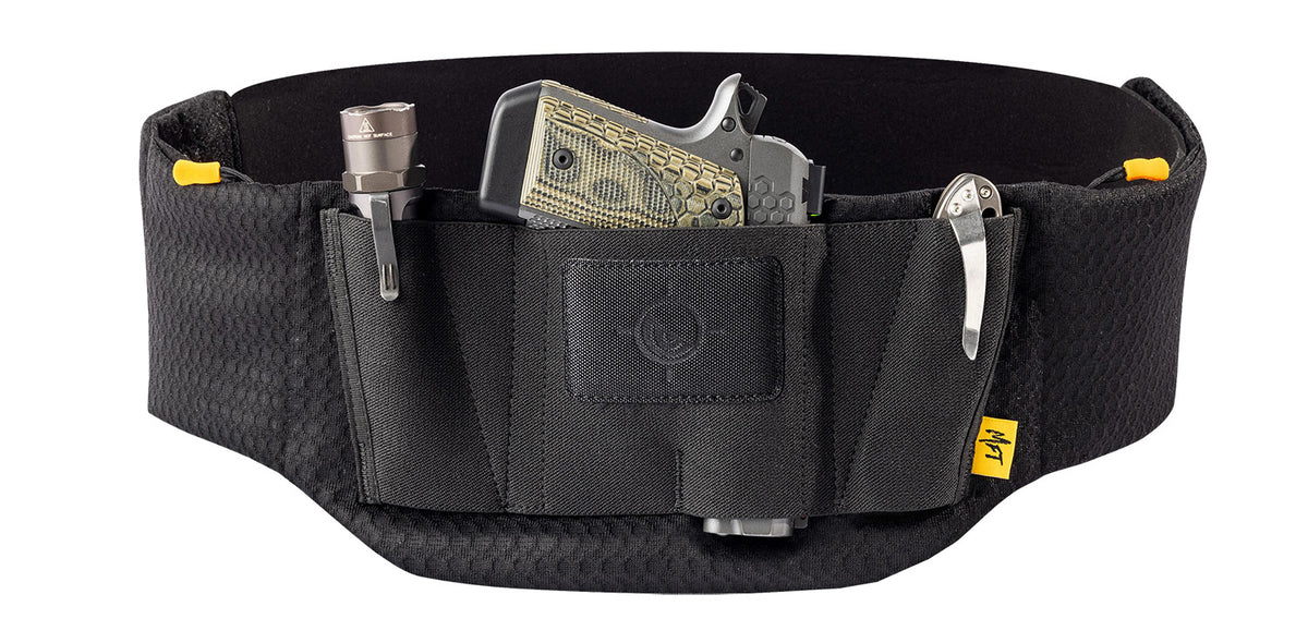 Mission First Tactical H6BB1 Belly Band Holster Black Mesh 26"-52"