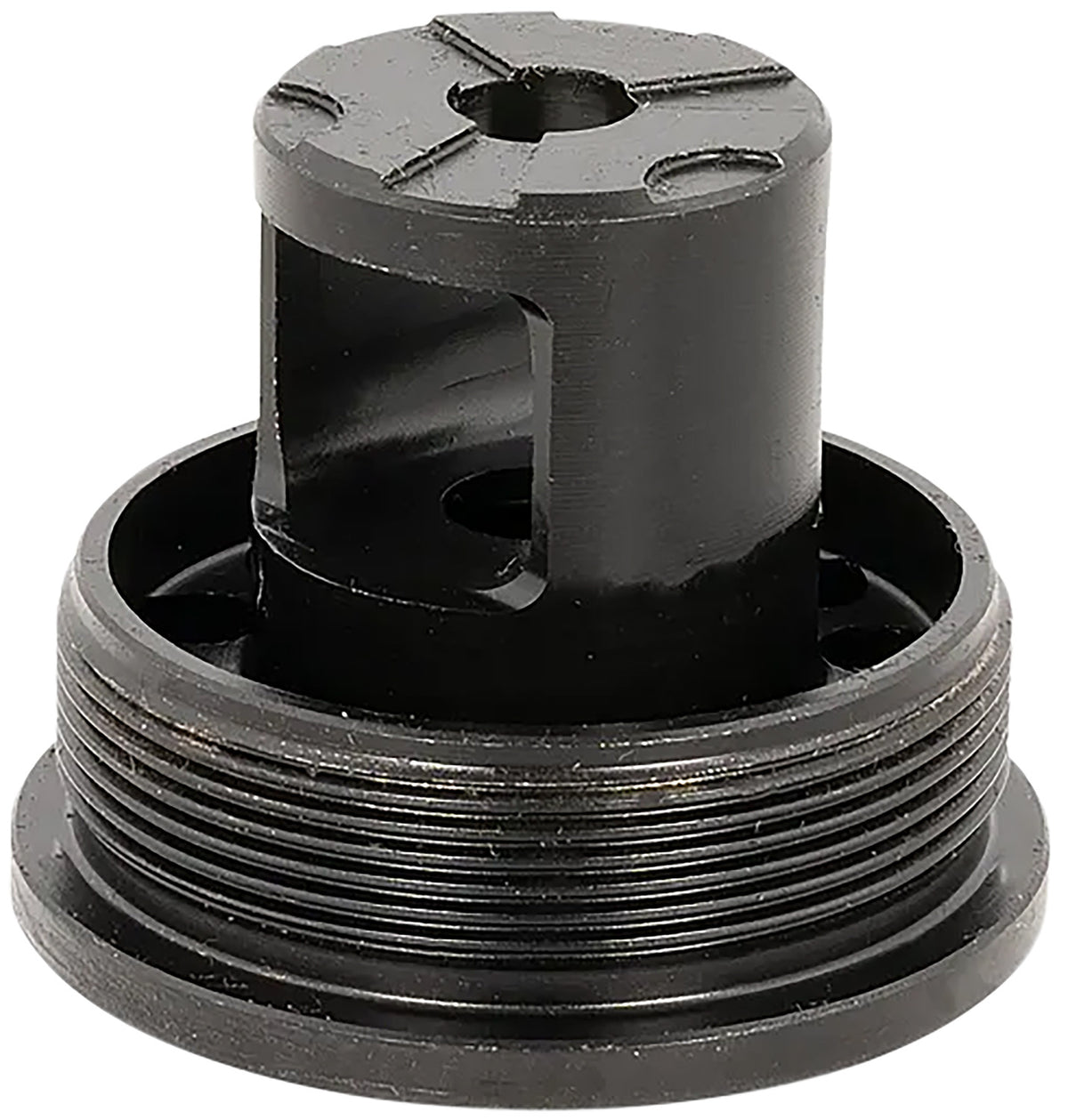 AAC 65010 Flange Indexing Direct-Thread Adapter 1/2"-28 TPI Muzzle Brake Design