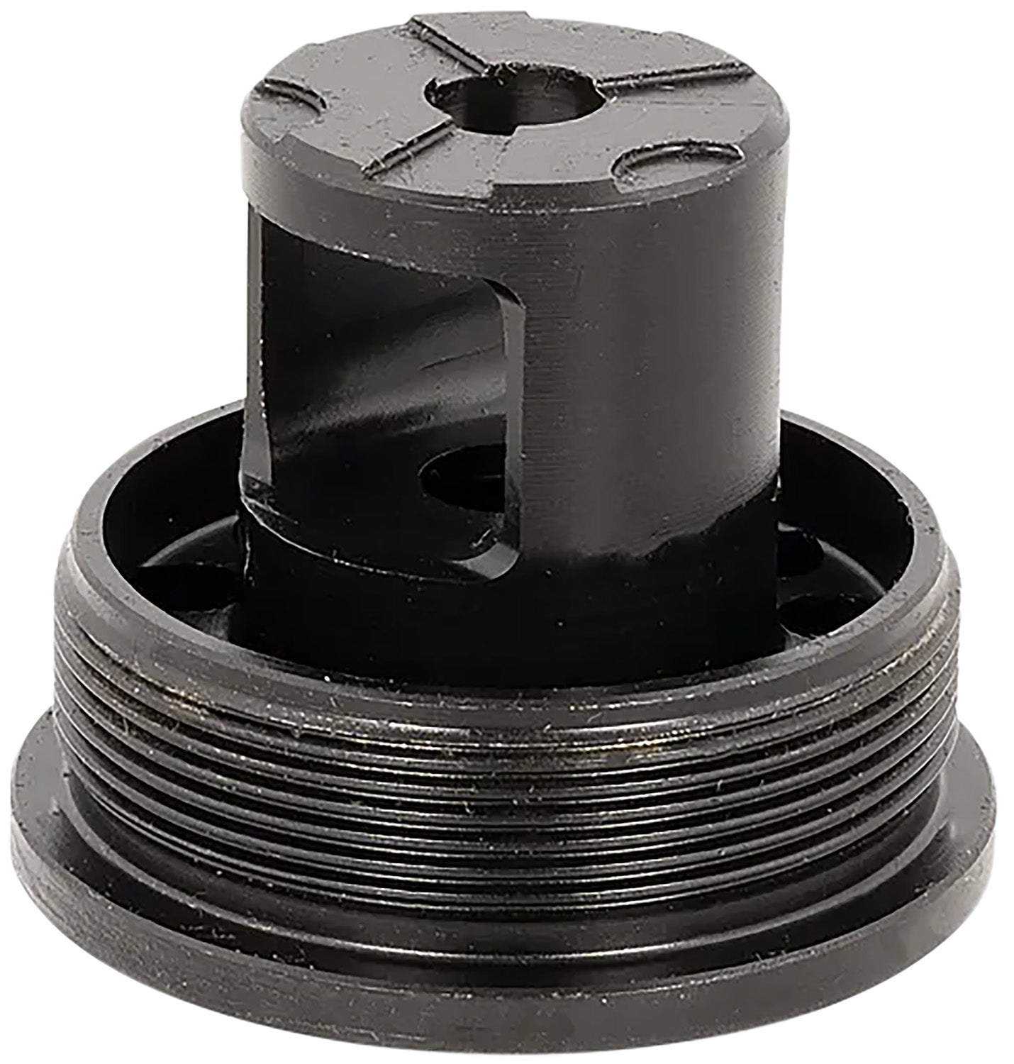 AAC 65010 Flange Indexing Direct-Thread Adapter 1/2"-28 TPI Muzzle Brake Design