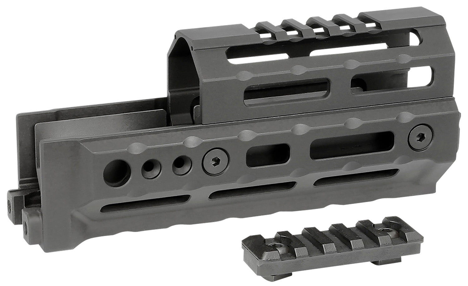 Midwest Industries MIAKALPHA6 AK Alpha Drop-In Aluminum Handguard Black 6" M-LOK 5-Slot Picatinny Rail