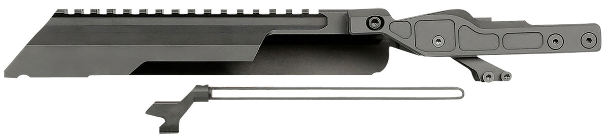 Midwest Industries MIAKALPHARTC AK Alpha Series Railed Top Cover Black Anodized Picatinny Rail