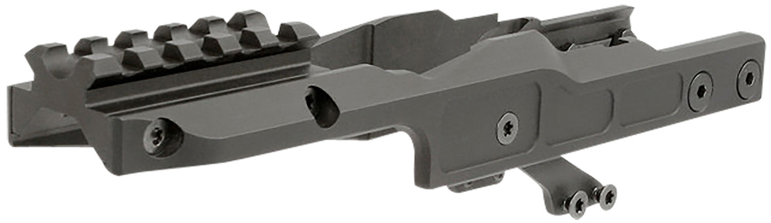 Midwest Industries MIAKALPHARDM Alpha Optic Mount Black Anodized Hardcoat Aluminum/Steel for MI AK Alpha Handguards