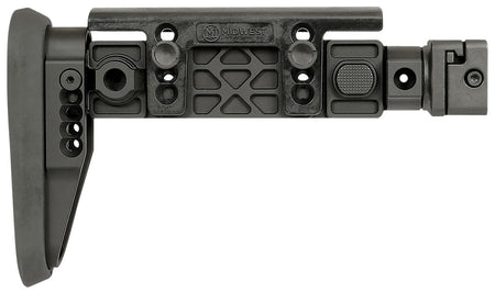 Midwest Industries MIAKALPHAFS Alpha Side Folding Stock Black Synthetic Adjustable Cheekrest for AK-Platform 1913 Picatinny