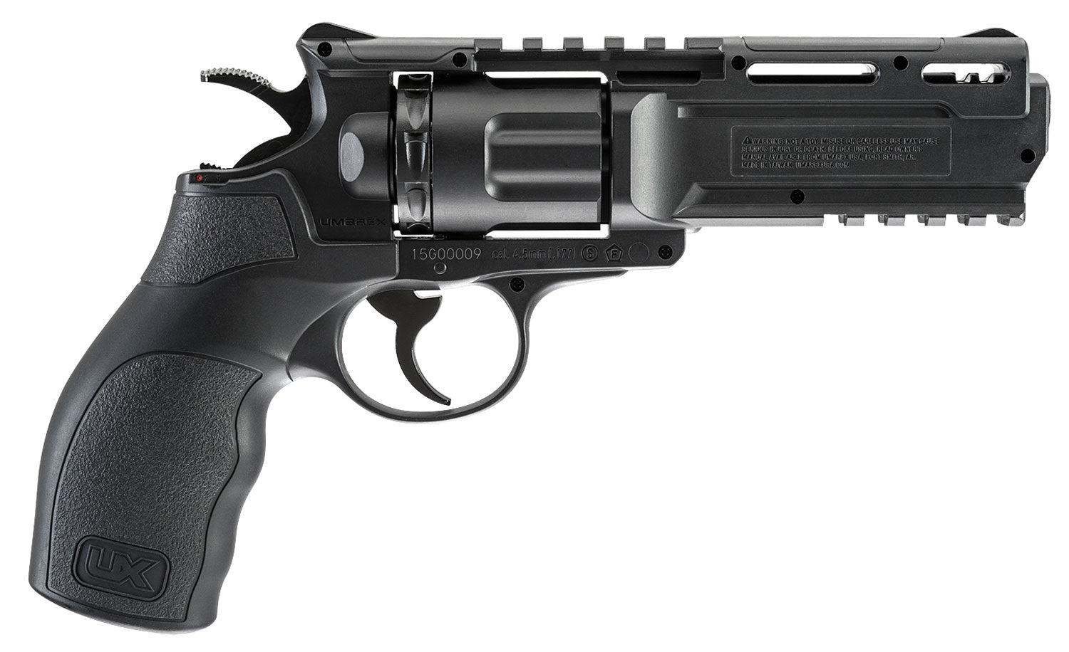 Umarex Brodax CO2 BB Air Revolver .177 Cal 10rd Black Polymer Frame Picatinny Rails