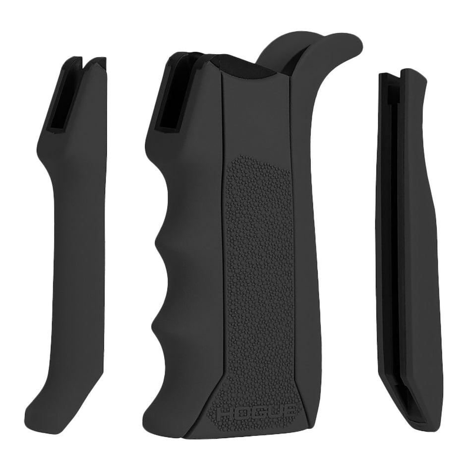 Hogue 13040 Modular Overmolded Black Rubber Pistol Grip with Finger Grooves for AR-15/M16