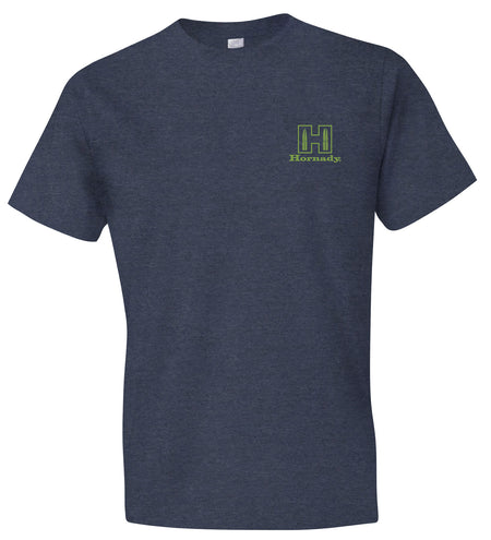 Hornady 30995 Logo Stamp Indigo Short Sleeve T-Shirt 2XL