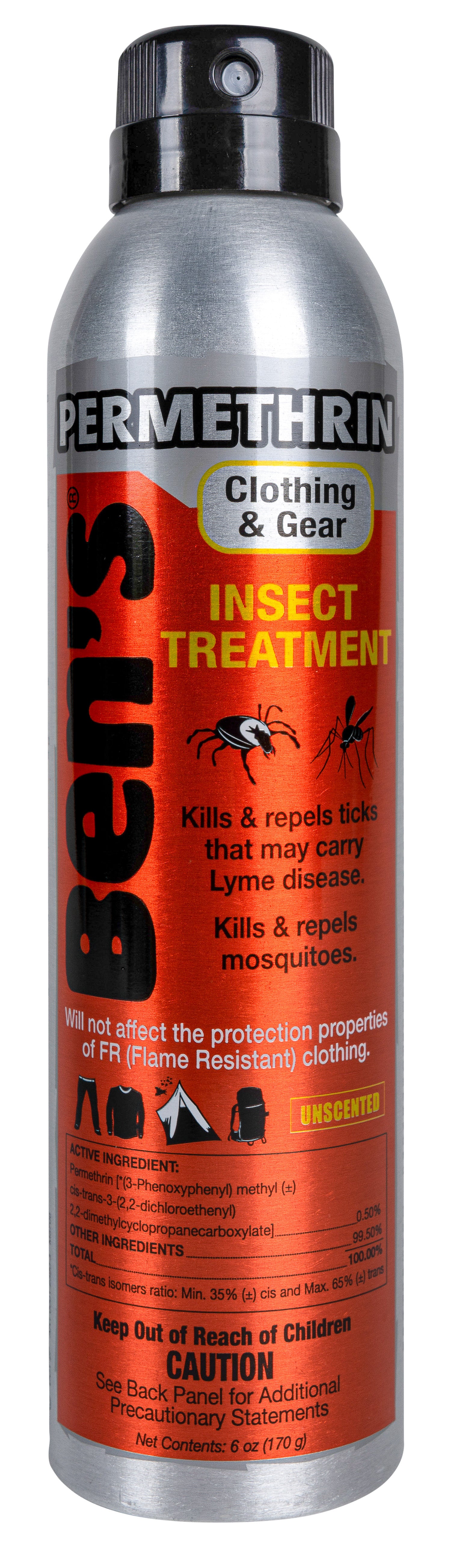 Ben's Clothing & Gear Insect Repellent 6 oz Aerosol 0.5% Permethrin