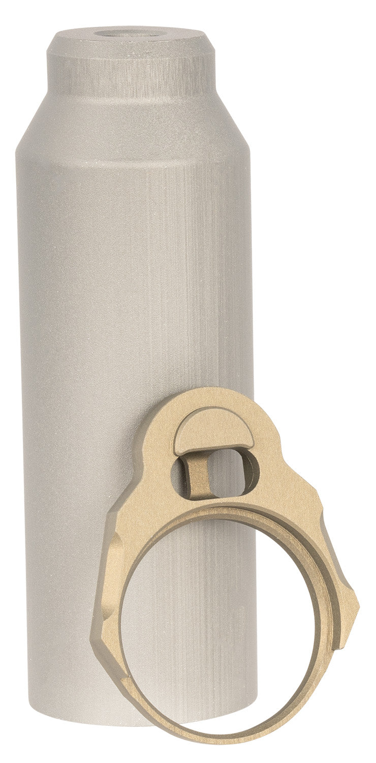 Q LLC ACCHBTUBESLEEVE Honey Badger Buffer Tube Sleeve with End Plate Gray