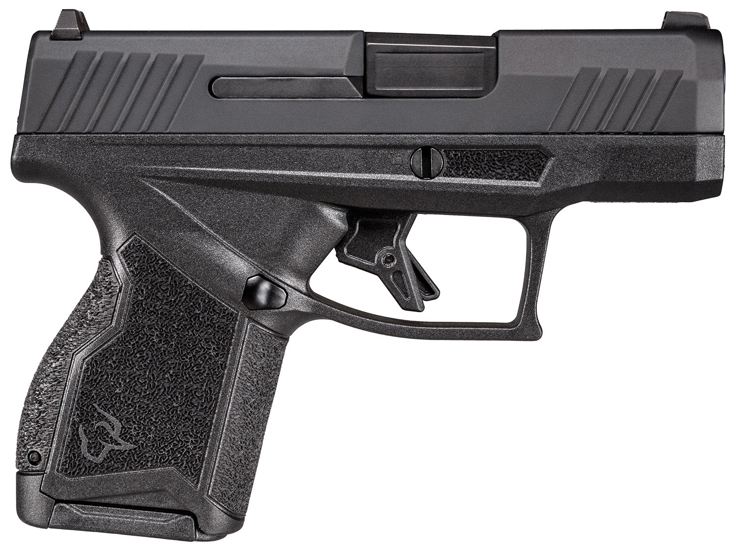 Taurus 1-GX4M931-10CK7 GX4 9mm Luger 10+1 3.06" Satin Black DLC Steel Barrel, Black Nitride Serrated Slide, Black Polymer Frame w/ Interchangeable Backstrap Grips Includes B&W US Flag Holster