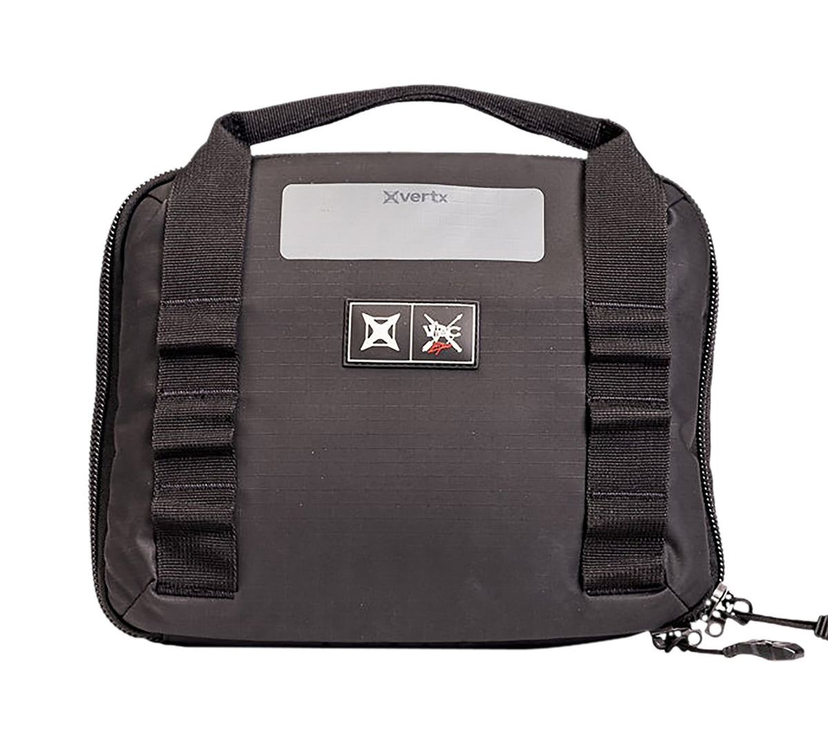 Vertx VTAC Single Pistol Case Black 420D Nylon Ripstop Holds 2 Handguns with Magazine Storage