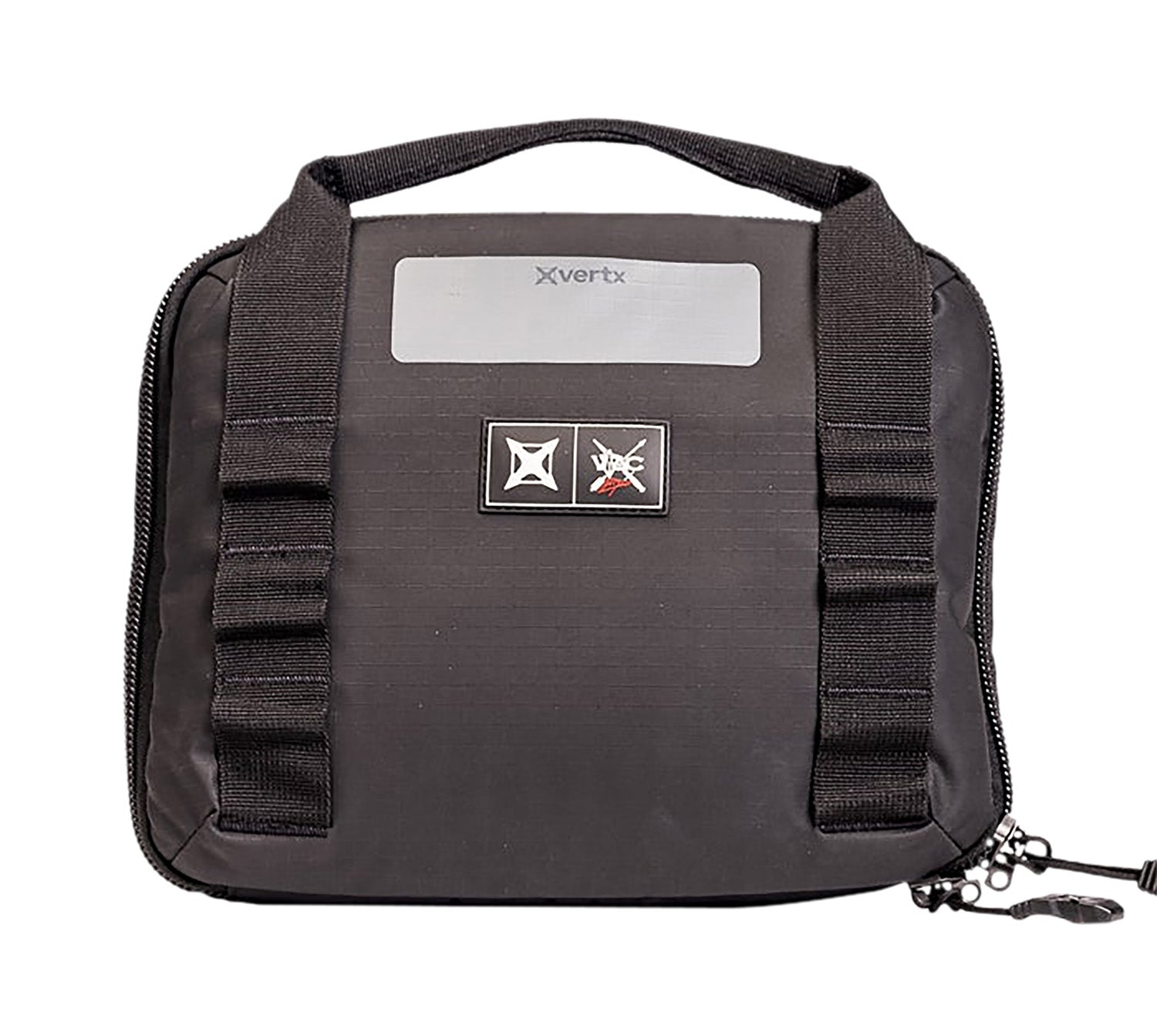 Vertx VTAC Single Pistol Case Black 420D Nylon Ripstop Holds 2 Handguns with Magazine Storage