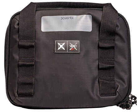 Vertx VTAC Double Pistol Case Black 420D Nylon Ripstop Holds 4 Handguns with Magazine Storage