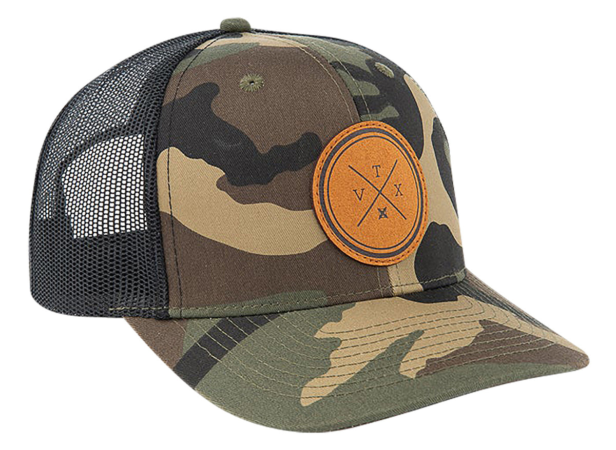 Vertx VTX Leather Patch Camo Hat Olive Camo