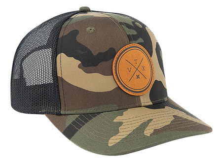 Vertx VTX Leather Patch Camo Hat Olive Camo