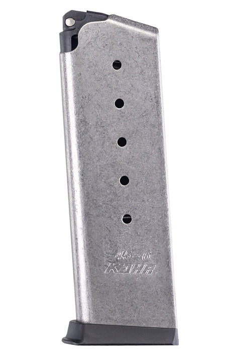 Kahr Arms K625 OEM Stainless 6rd .45 ACP Detachable Handgun Magazine for CW/KP