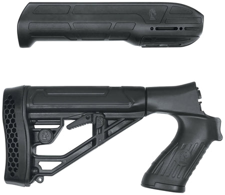 Adaptive Tactical AT02006 EX Performance Adjustable Stock and Forend Mossberg 500/590/88 12 Gauge Black