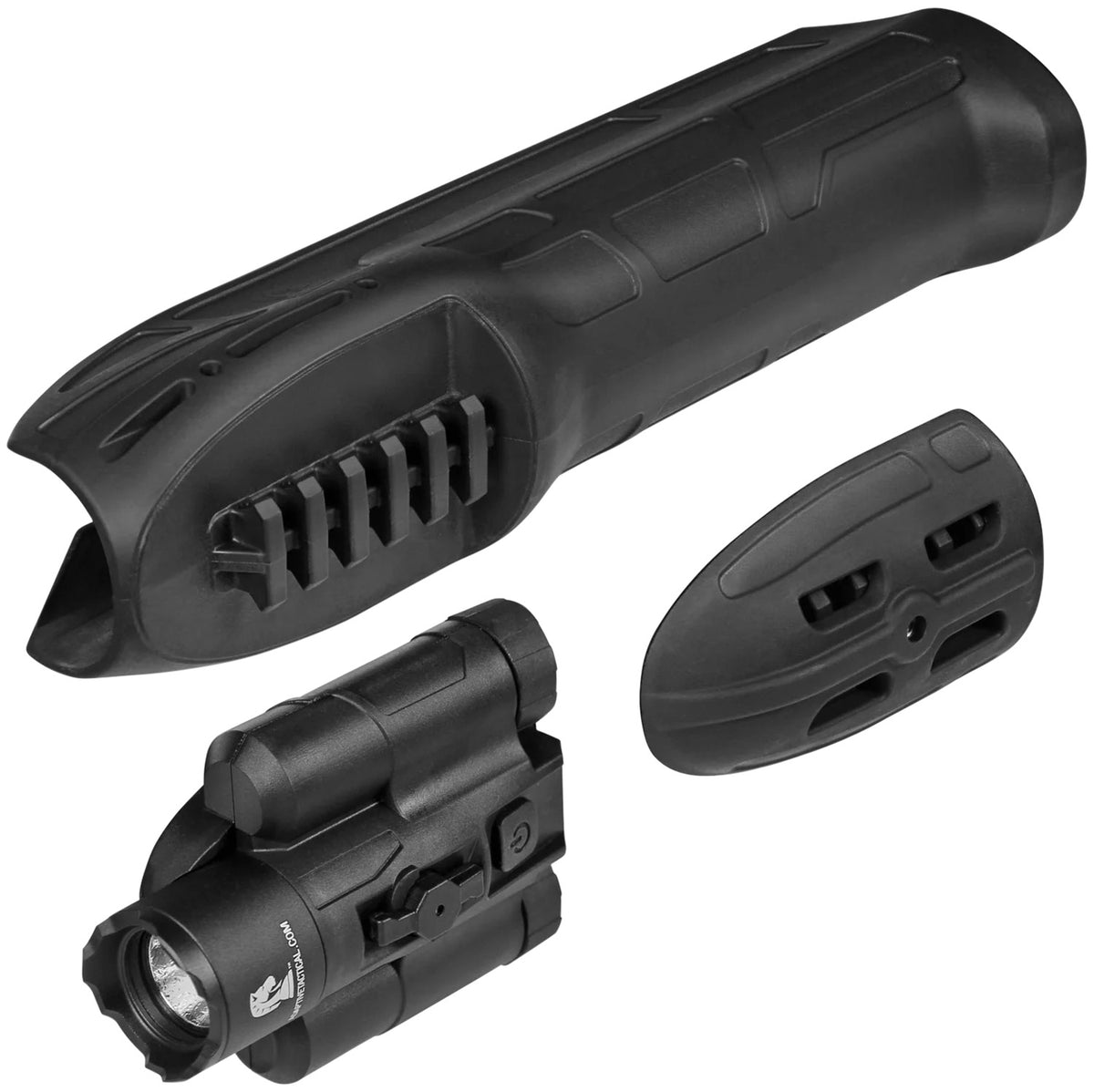 Adaptive Tactical AT02901 EX Performance Forend with 300 Lumen Flashlight Black Fits Mossberg 500/590/Maverick 88