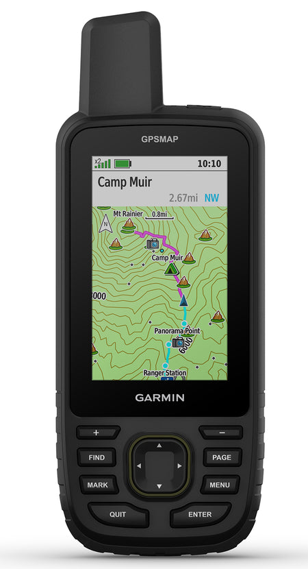 Garmin GPSMAP 67 GPS Handheld Black 3" Color TFT Display MicroSD Preloaded TopoActive Maps Multi-Band