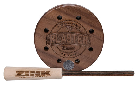 Zink ZNKRBPC Ridge Blaster Friction Pot Turkey Call Bead-Blasted Aluminum/Wood