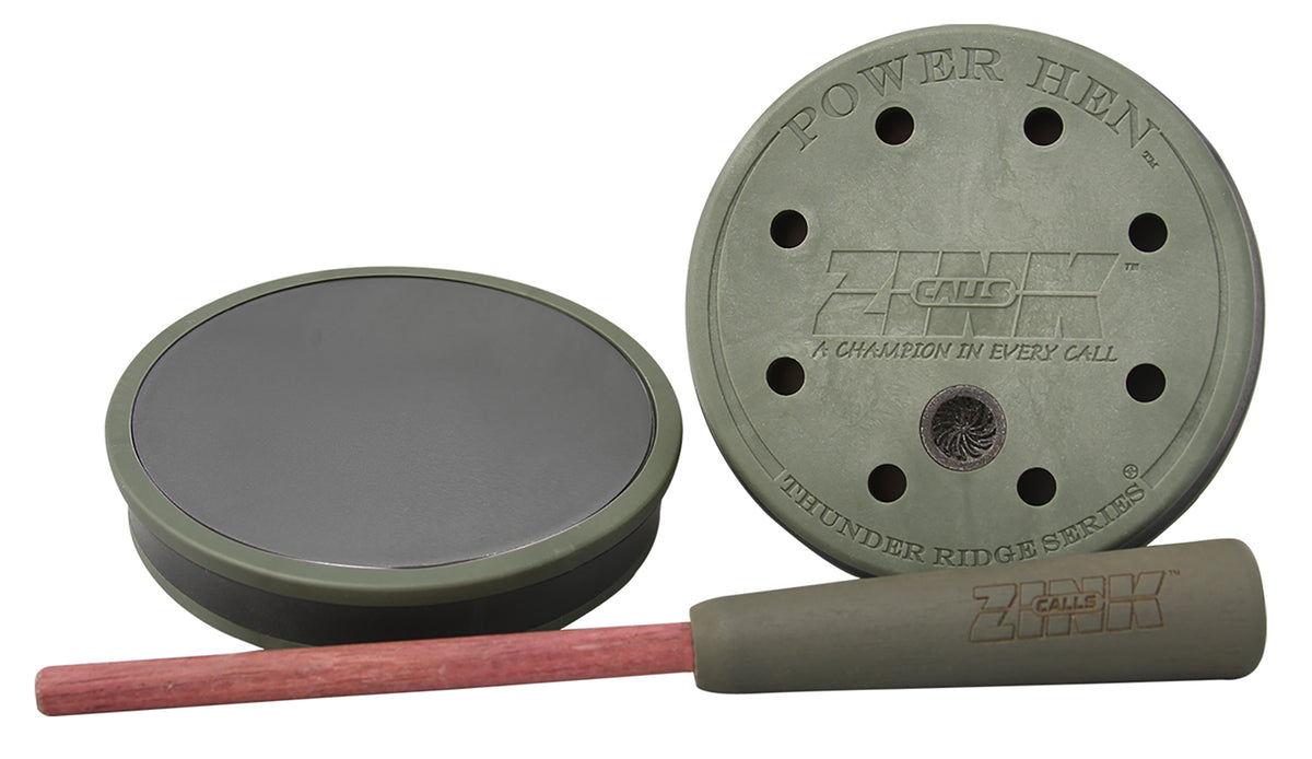 Zink ZNKZNK303 Thunder Ridge Pot Turkey Call Slate/Polycarbonate/Wood Green/Purple
