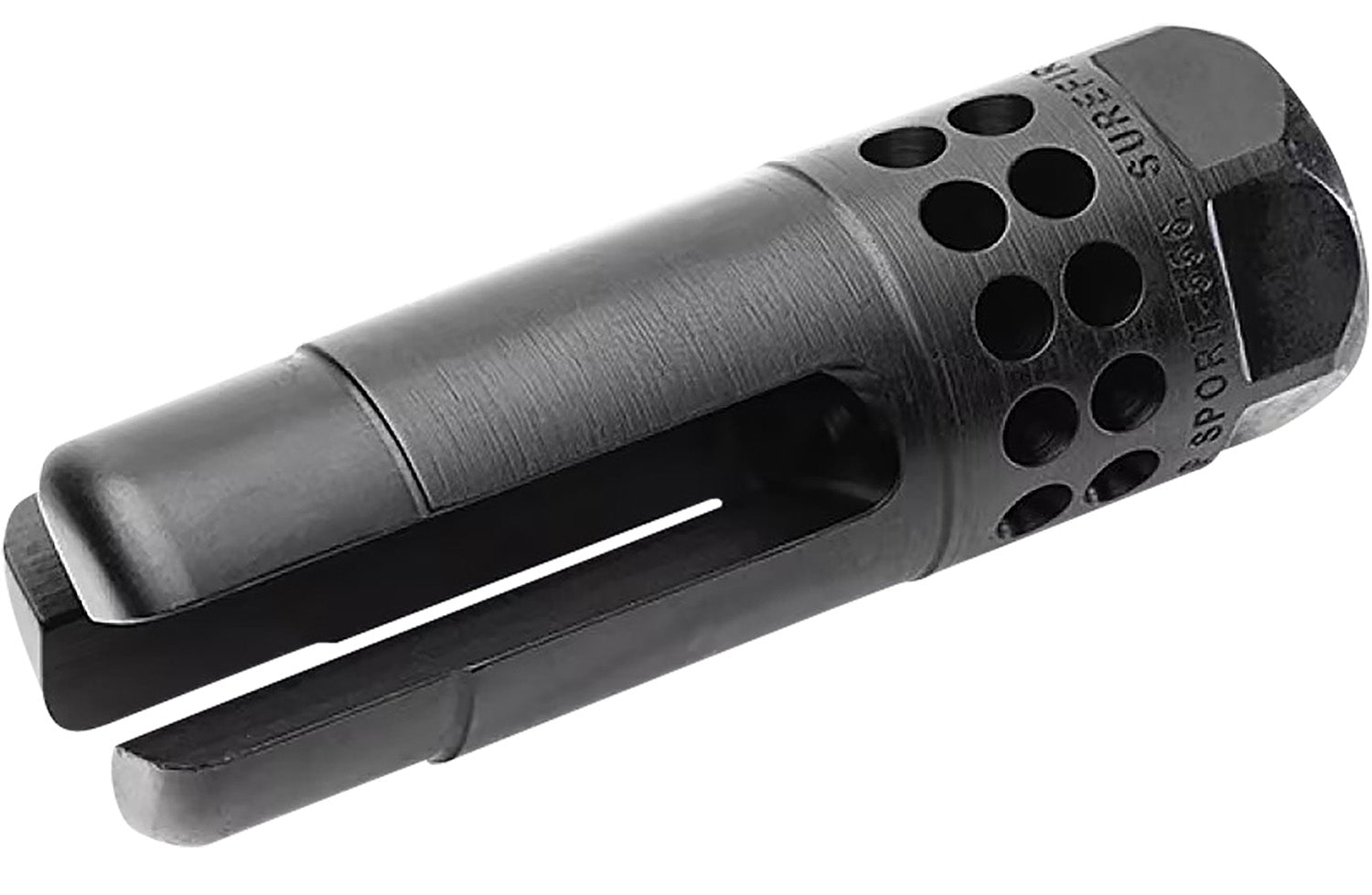SureFire WARCOMPSPORT7625824 Warcomp Sport Flash Hider 7.62mm NATO, 5/8"-24 tpi, Open Tine 3-Prong