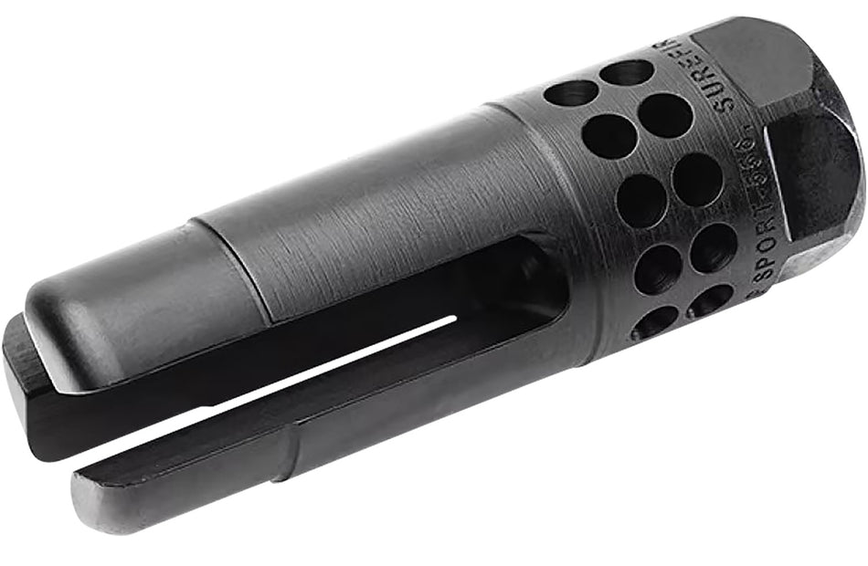SureFire WARCOMPSPORT7625824 Warcomp Sport Flash Hider 7.62mm NATO, 5/8"-24 tpi, Open Tine 3-Prong