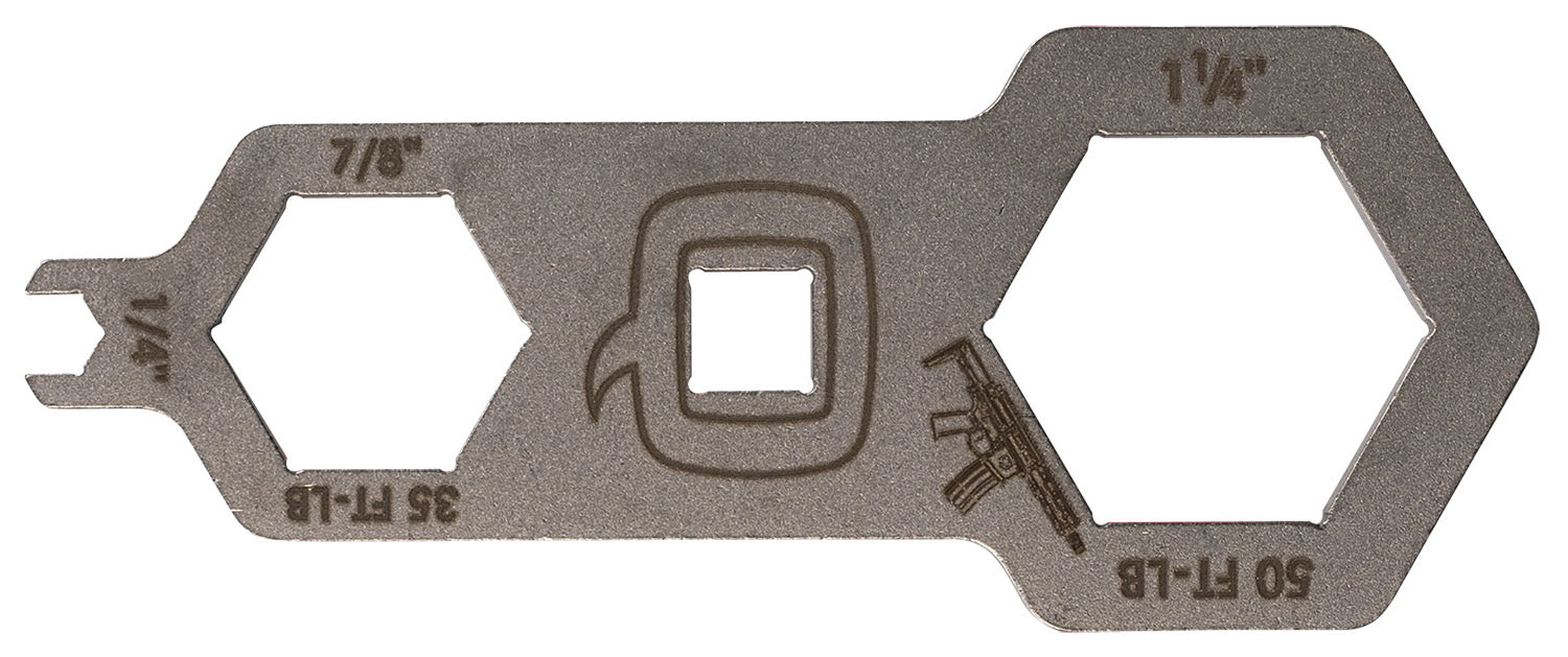Q LLC TOOLMULTIHB Honey Badger Multi-Tool Stainless Steel for AR/M4 Builds