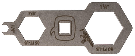 Q LLC TOOLMULTIHB Honey Badger Multi-Tool Stainless Steel for AR/M4 Builds