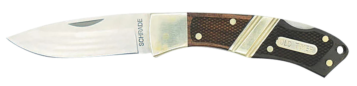 Old Timer 1181069 Mountain Beaver Jr. 2.50" Folding Drop Point Mirror Polished 9Cr18MoV SS Blade Ebony/Rosewood Handle