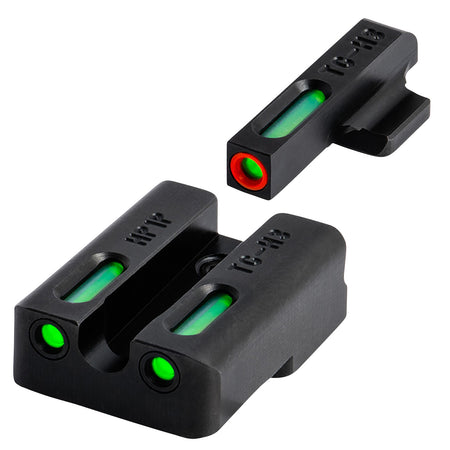 TruGlo TG13XD2PC TFX Pro Orange Outline Front & Green Tritium Fiber Optic Rear Sight Set