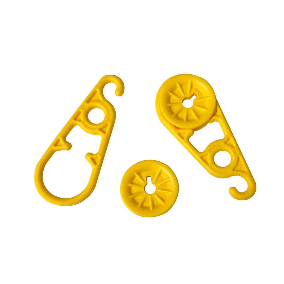 AccuSharp 1006C Super Snaps Yellow Tarp Clips 8.80" Long - 6 Pack