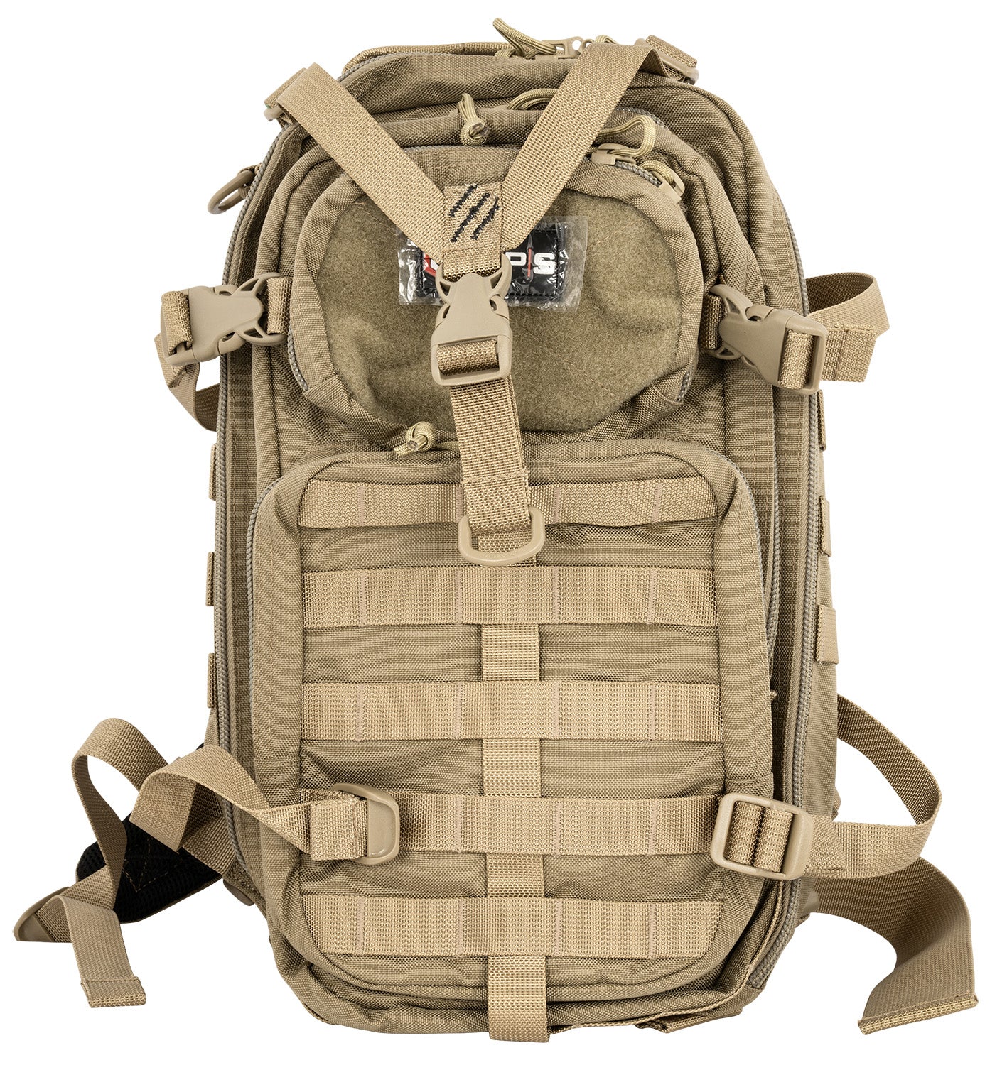 GPS Bags T1611BOB Tactical Bugout Backpack Tan 600D Polyester Holds 2 Handguns